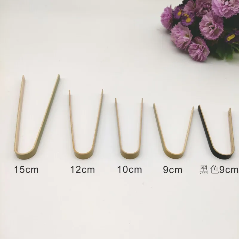 Оптовая продажа, сделанный на заказ бамбуковый зажим, зажим для чая, пищевые щипцы, щипцы для хлеба, барбекю, бамбуковые щипцы