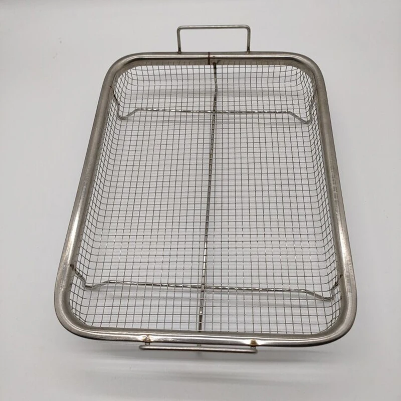 F2-320 Kitchen Round fish grader basket net,Stainless steel bbq mesh grill net barbecue basket mesh grid grill net