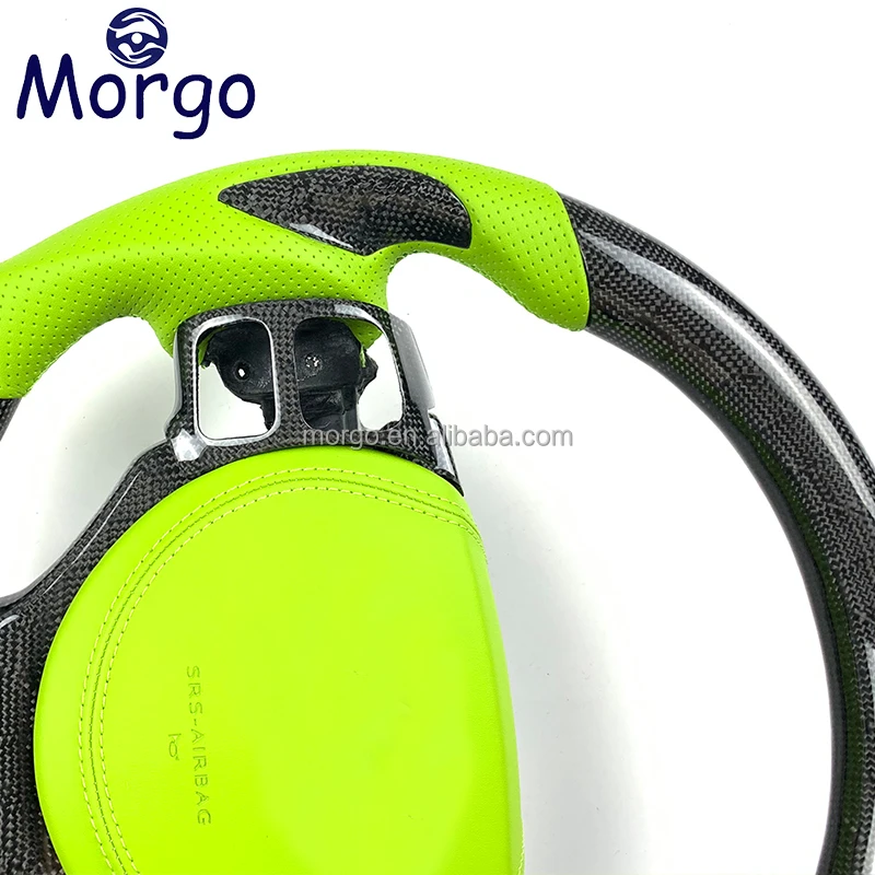 Carbon Fiber Steering Wheel Fit for Lexus IS250 IS300 IS 250 300 NX CT200h 2014 TO 2021 Green Car Steering Wheel Customizable Co