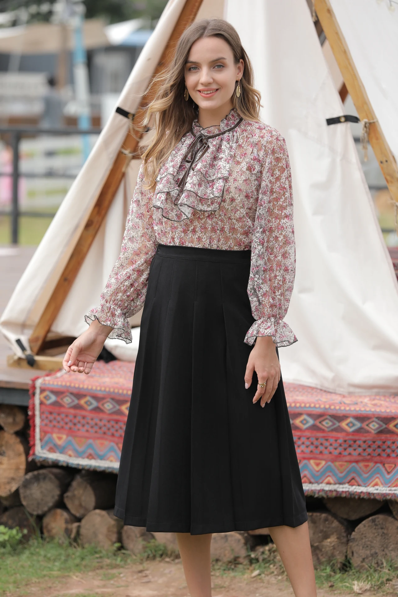  Stylish Clothing 2021 Tops Women Blouse Puff