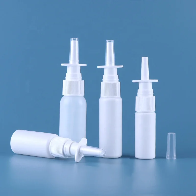 2023 China Factory Custom Thickened Portable Direct Spray Medical Elephant White Nasal Spray Bottle