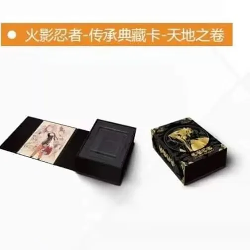 Оптовая продажа подлинные папки KAYOU Na ruto двойная Подарочная коробка 11 редкие Какаши SV SE небесно-Земные свитки бокс-Аниме играющая карта