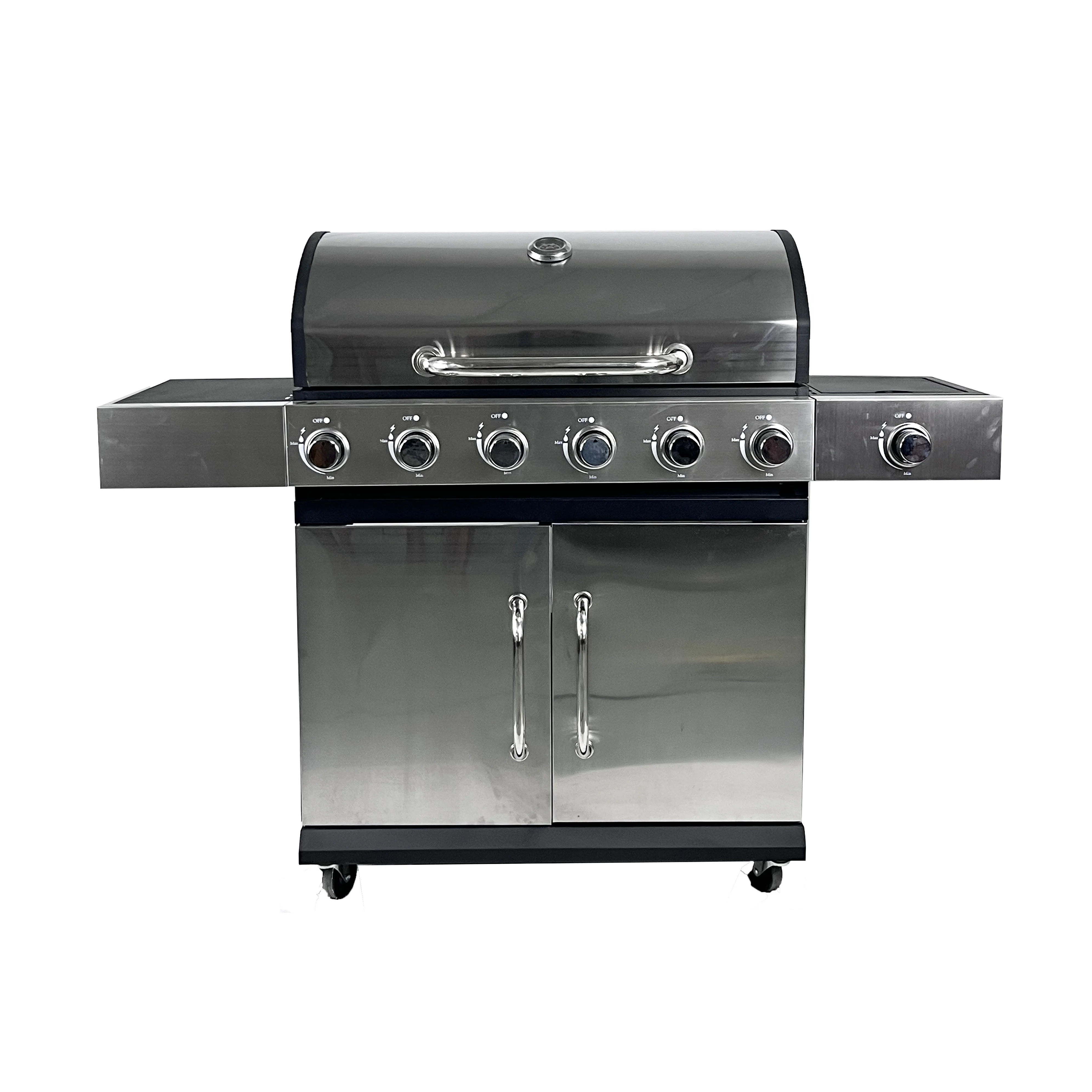 Wholesale Smokeless Barbecue 6 Main Burners+1 Side Burner Bbq Gas Grill
