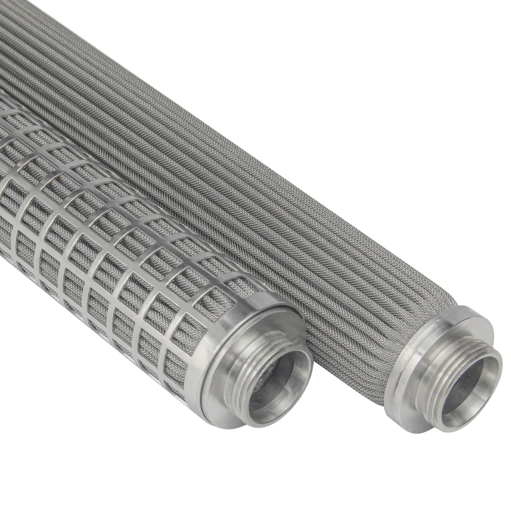 AISI 304 316l multi-layer 1 2 5 10 20 25 30 50 100 200 micron stainless steel wire mesh filter tube