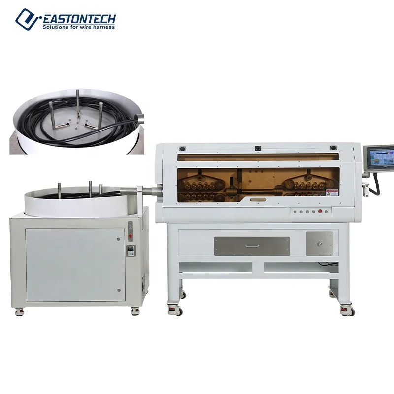 EW-05S+C 300sqmm cable Automatic wire stripping cooperative equipment machine wire coil winding machine