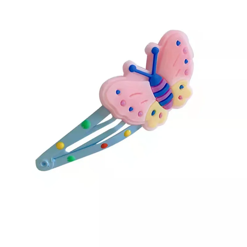 Cute rainbow colorful butterfly hairpin  hair clip set kids hair accessories