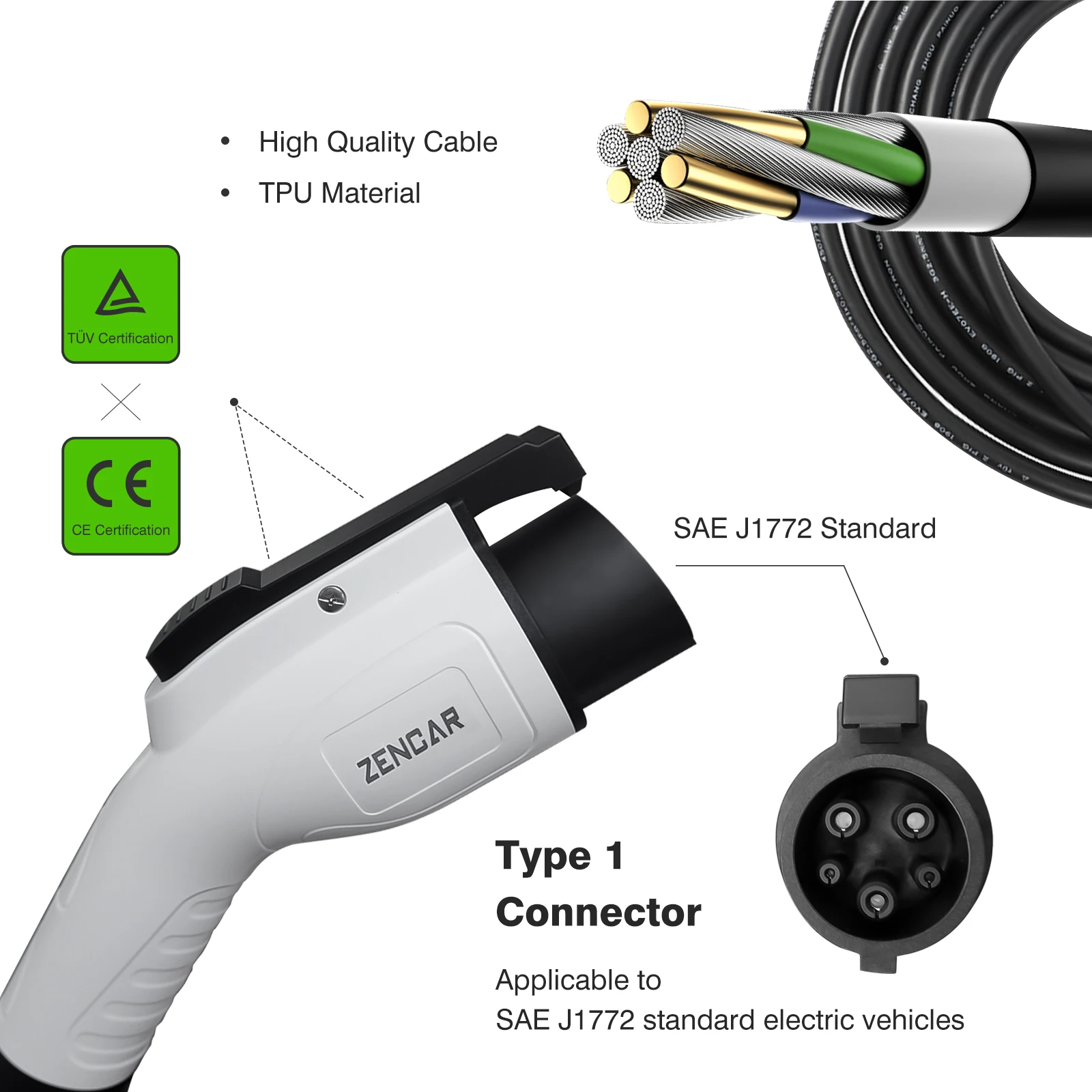 Portable ev charger different current switching electric car charger for electric vehicle cars with sae j1772
