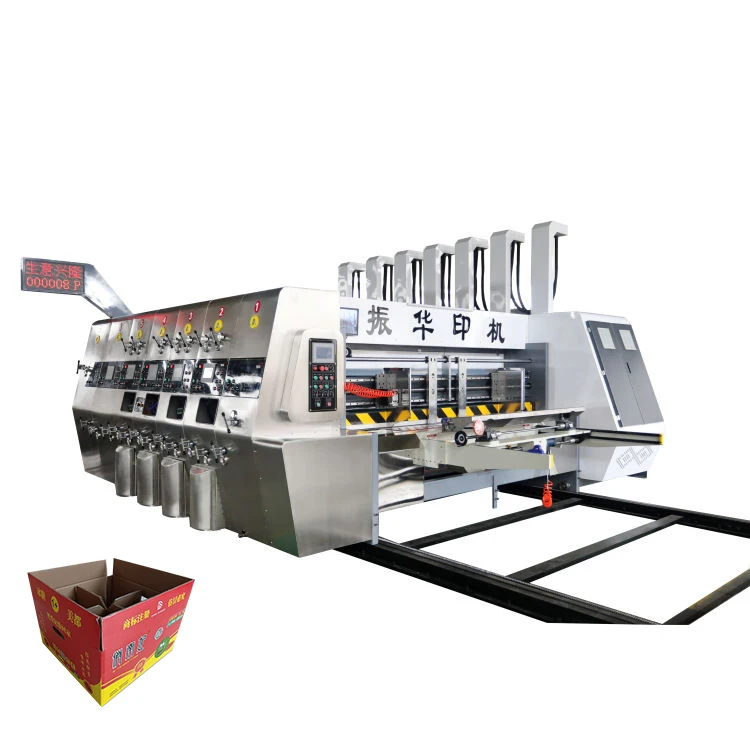 ZH-SYKM High Quality Auto Corrugated Carton Box Flexo Printer Slotter Die Cutter Machine