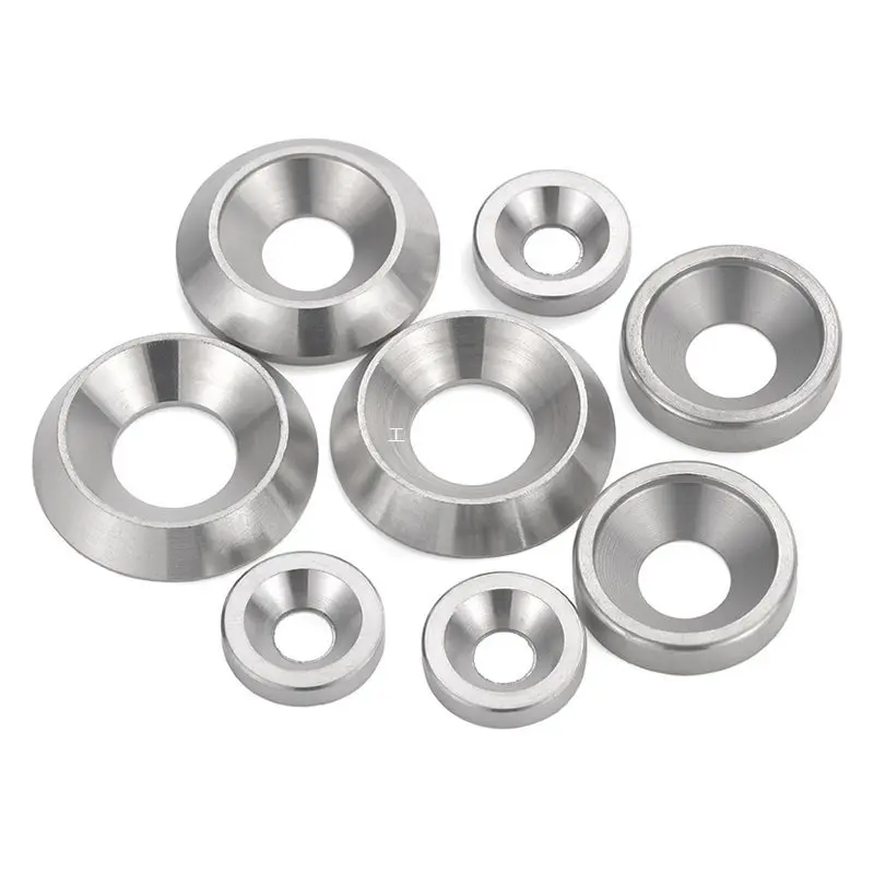 304 stainless steel countersunk head conical high strength flat washer countersunk hole round gasket galvanized fisheye gasket