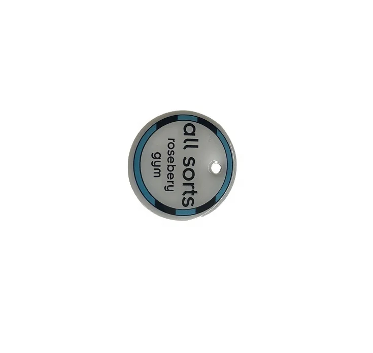Custom Size Hologram Rainbow Black Printing NFC213  216 Epoxy Tag With Adhesive Sticker