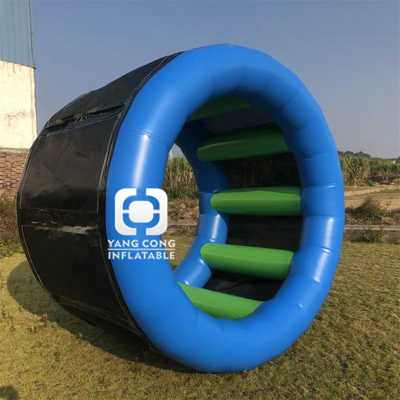 Round shape water game walking customized inflatable roller wheels