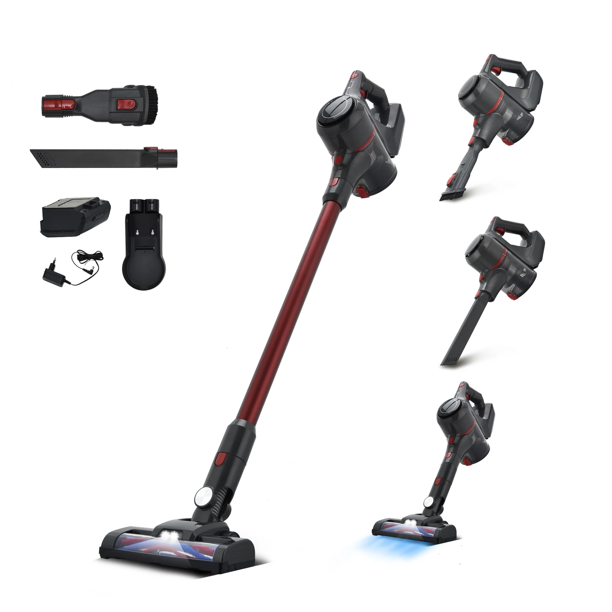 Cordless Vacuum Cleaner with Large Capacity Detachable Battery Washable Dust Cup Stick Vacuum up to 35 Mins Runtime for Floor