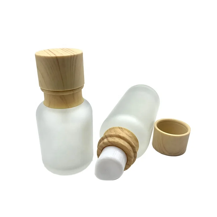 50ml 110ml goats milk lotion pump bottle transparent cosmetic glass bottle for skin care