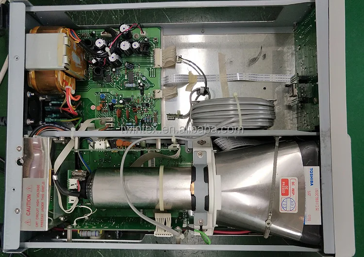 Twintex TOS-2100C задержки развертки двухканальный ЭЛТ-аналоговый осциллограф 100