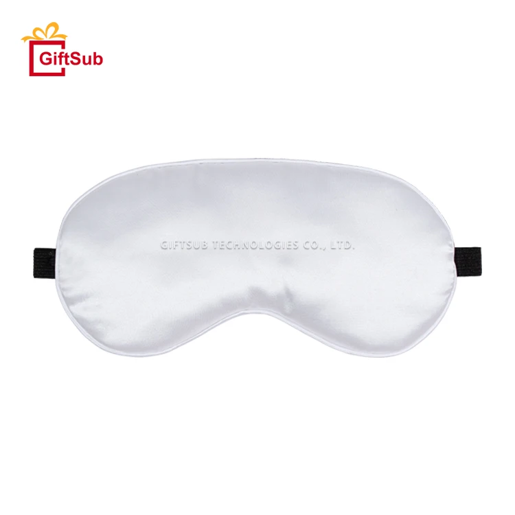 Wholesale High Quality Luxury Sublimation Blackout Sleep Travel  Eye Mask Silk