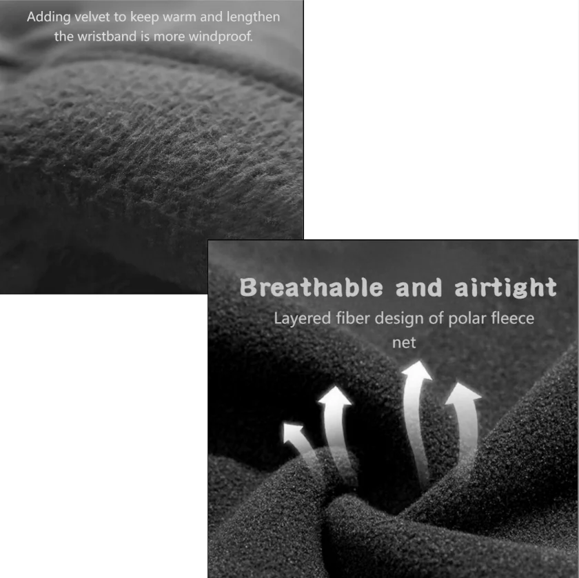 Теплые перчатки зимой Мужчины Езда на мотоциклах, велосипедах, лыжах, водонепроницаемые и холодные перчатки.