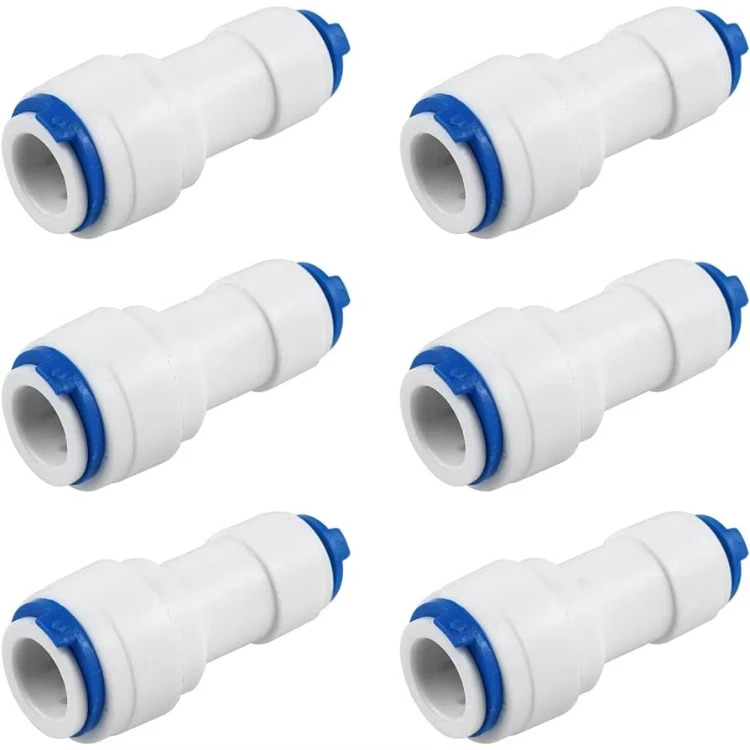 Water Purifier Fittings Free Parts 1/4 Inch Quick Connector Push-in Tube POM Tee for Water Treatment Appliances & House