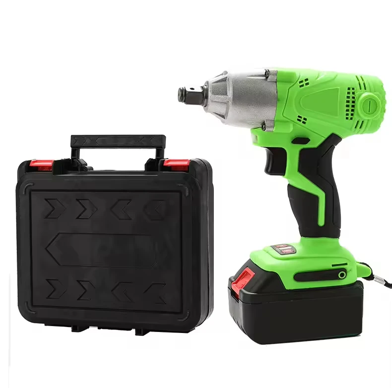 Brushless 21V Double Speed Electric Cordless Brushless Impact Wrench with 320Nm