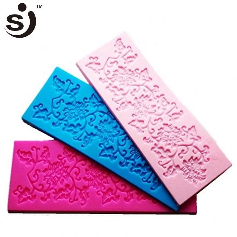 Hot Selling Lace Pattern Silicone Fondant Tools Cake Decorating Molds