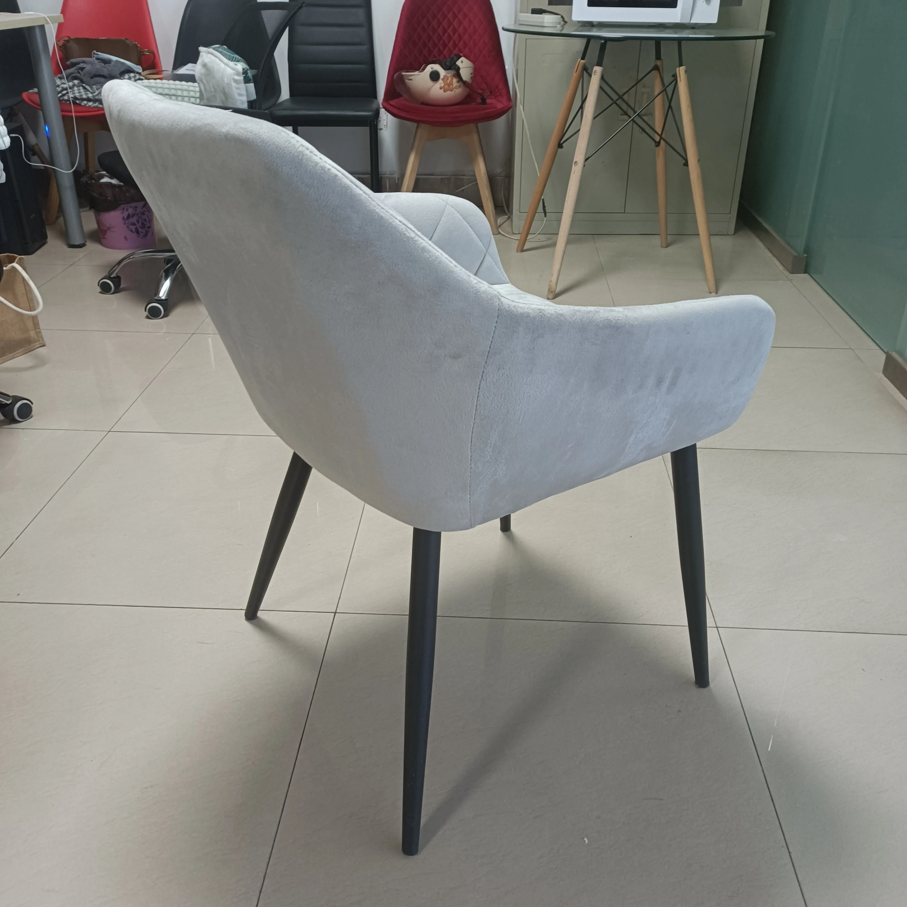 Nordic Dining Chair Luxury Velvet Metal Cheap Indoor Wholesale Dinning Room Home Furniture Modern Restaurant Dining Chairs