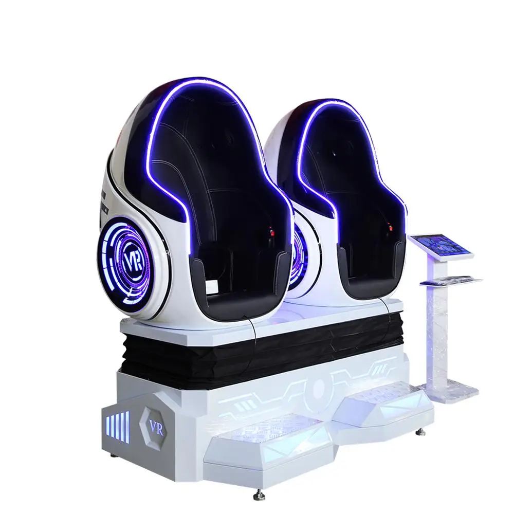 Amusement Vr Game Machine 9D VR Egg Chair Cinema Roller Coaster Virtual Reality 2 Seater Egg Chair