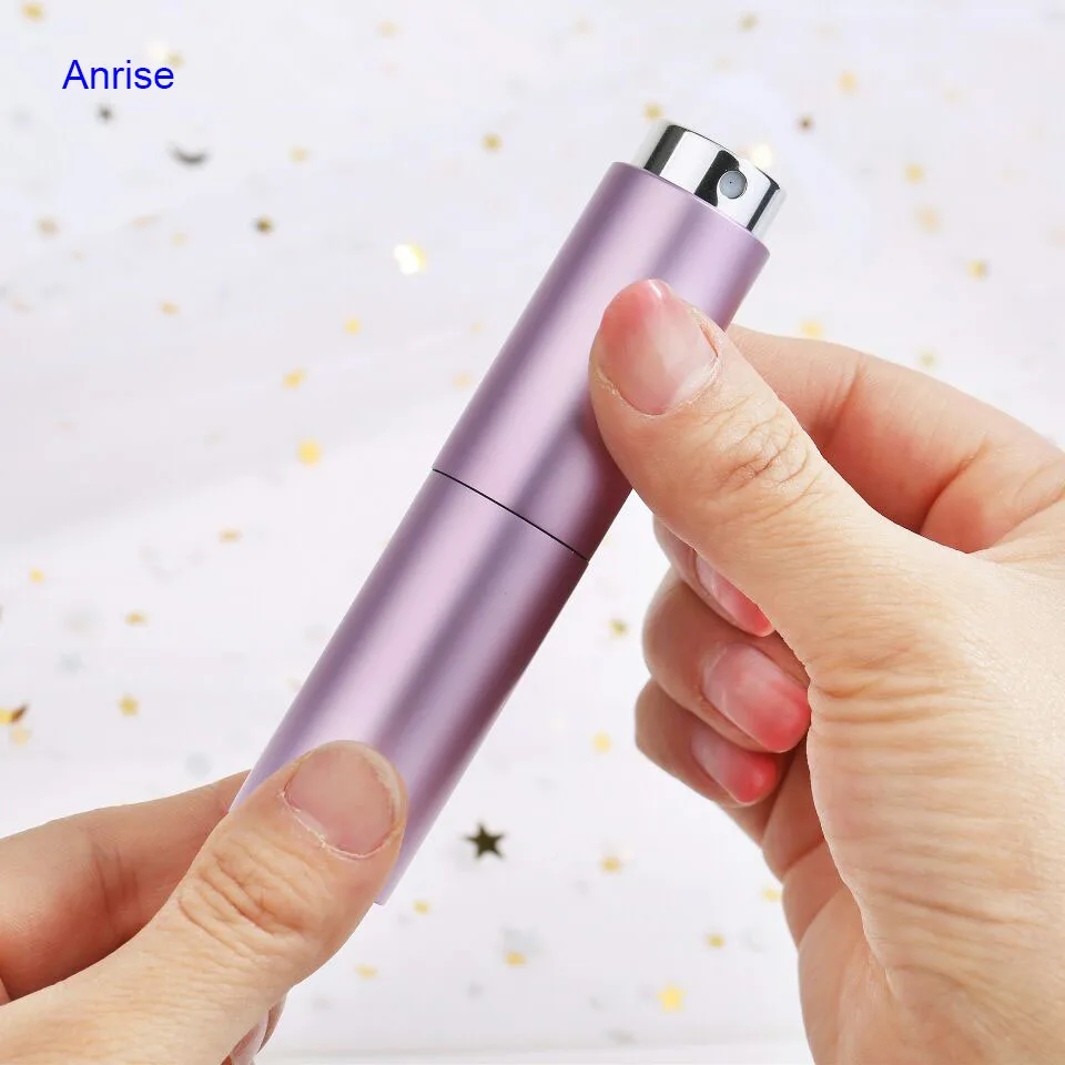 Ready To Ship 5ml 10ml Refill Colors Matte Aluminum Twist Up Perfume Pump Spray Atomizer Bottle