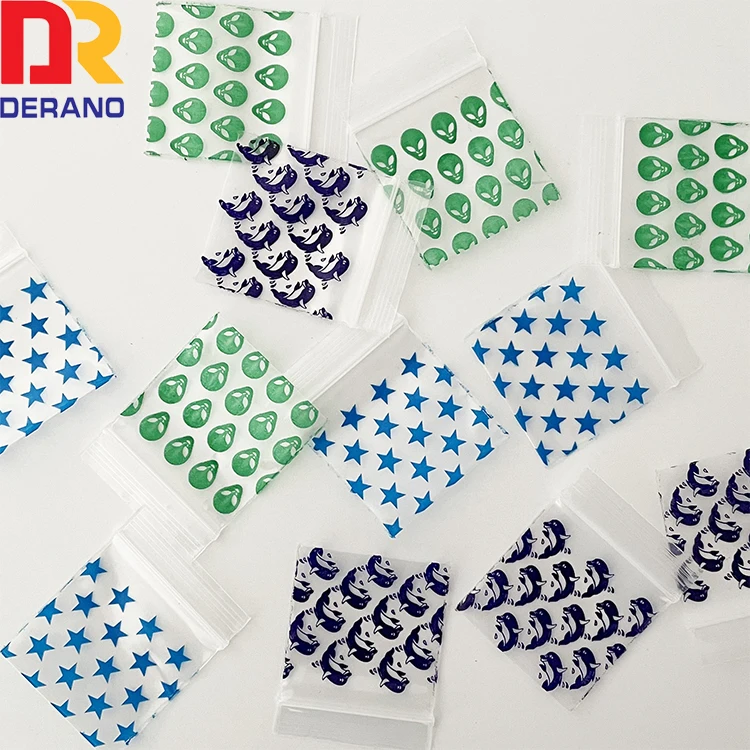 Custom Factory Biodegradable Waterproof Mini Two Mil Reclosable Ziplock Clear Plastic Bag