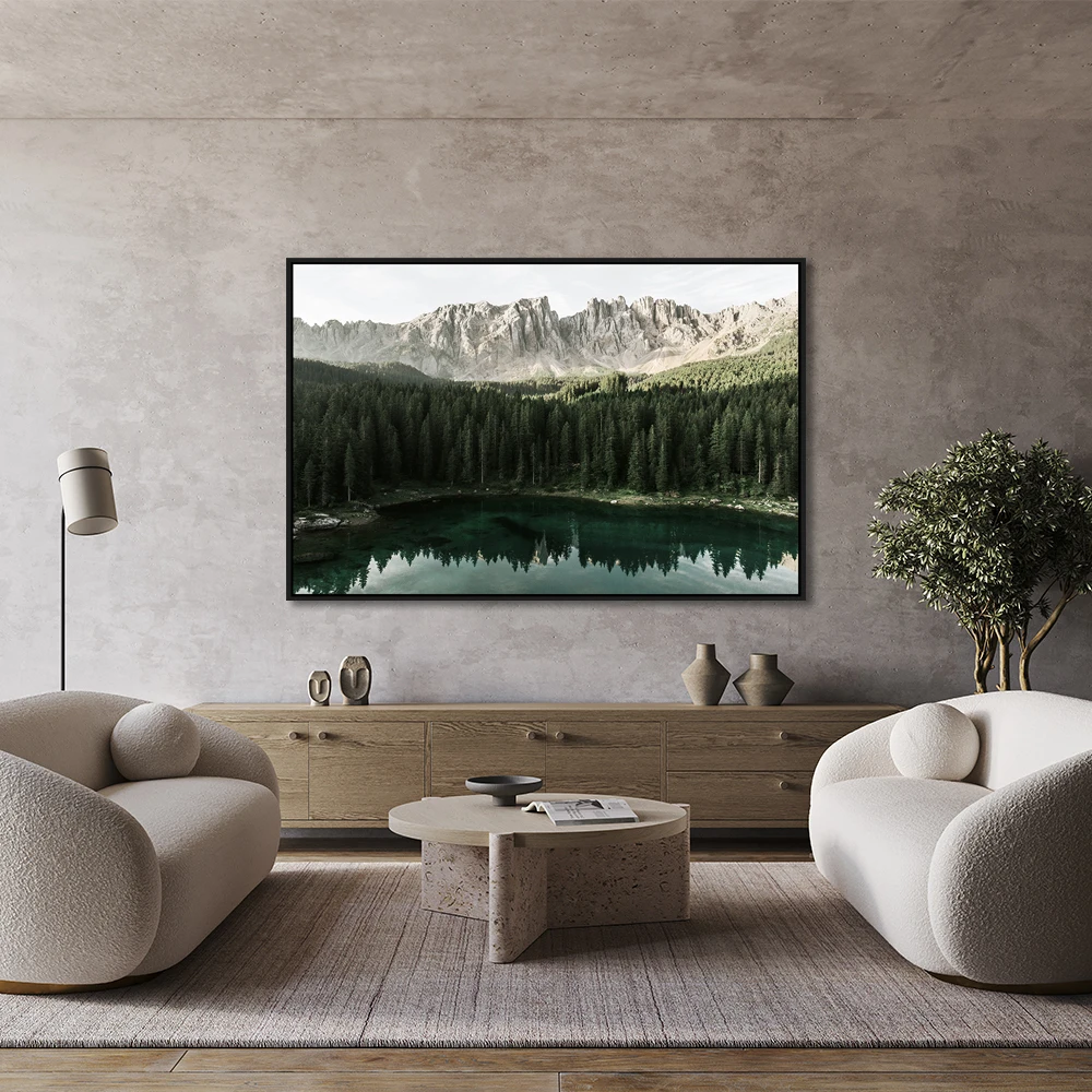 green scenery wall deco paint by numbers forest painting digital print modern moutain landscapes wall art nordic natural