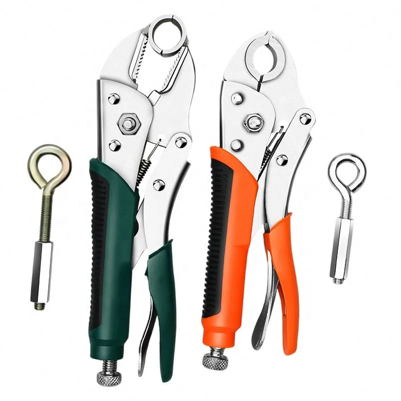 Hot Sales 8 Inch Round Nose Pliers  Curved Jaw Locking Pliers With Vise Grips