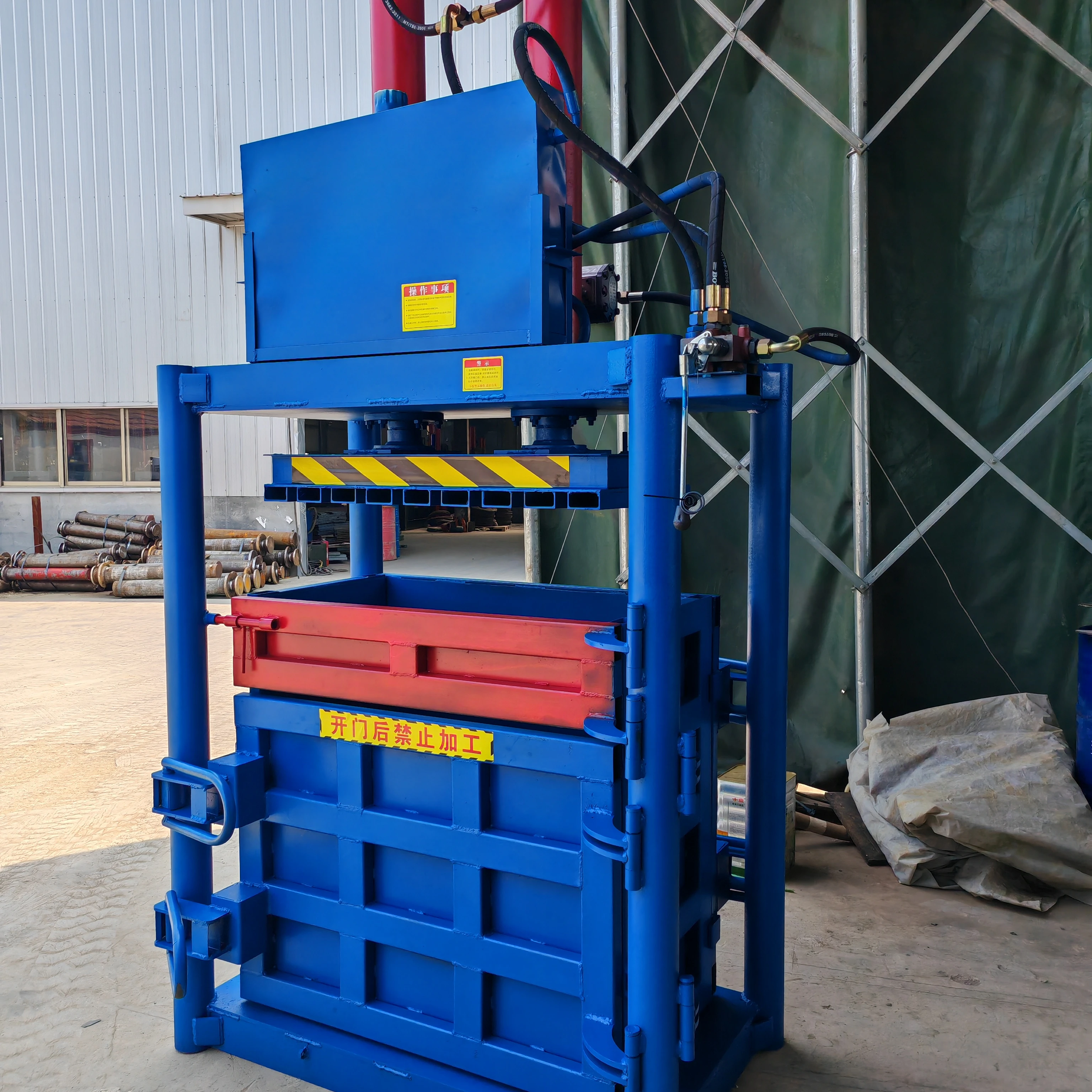 China factory waste scrap hydraulic pressing baling machine plastic baler machine