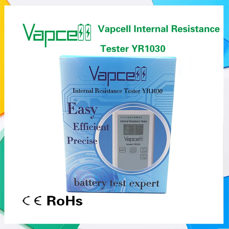 Тестер сопротивления батарей YR1030 тестер батареи Vapcell литиевых протестированный