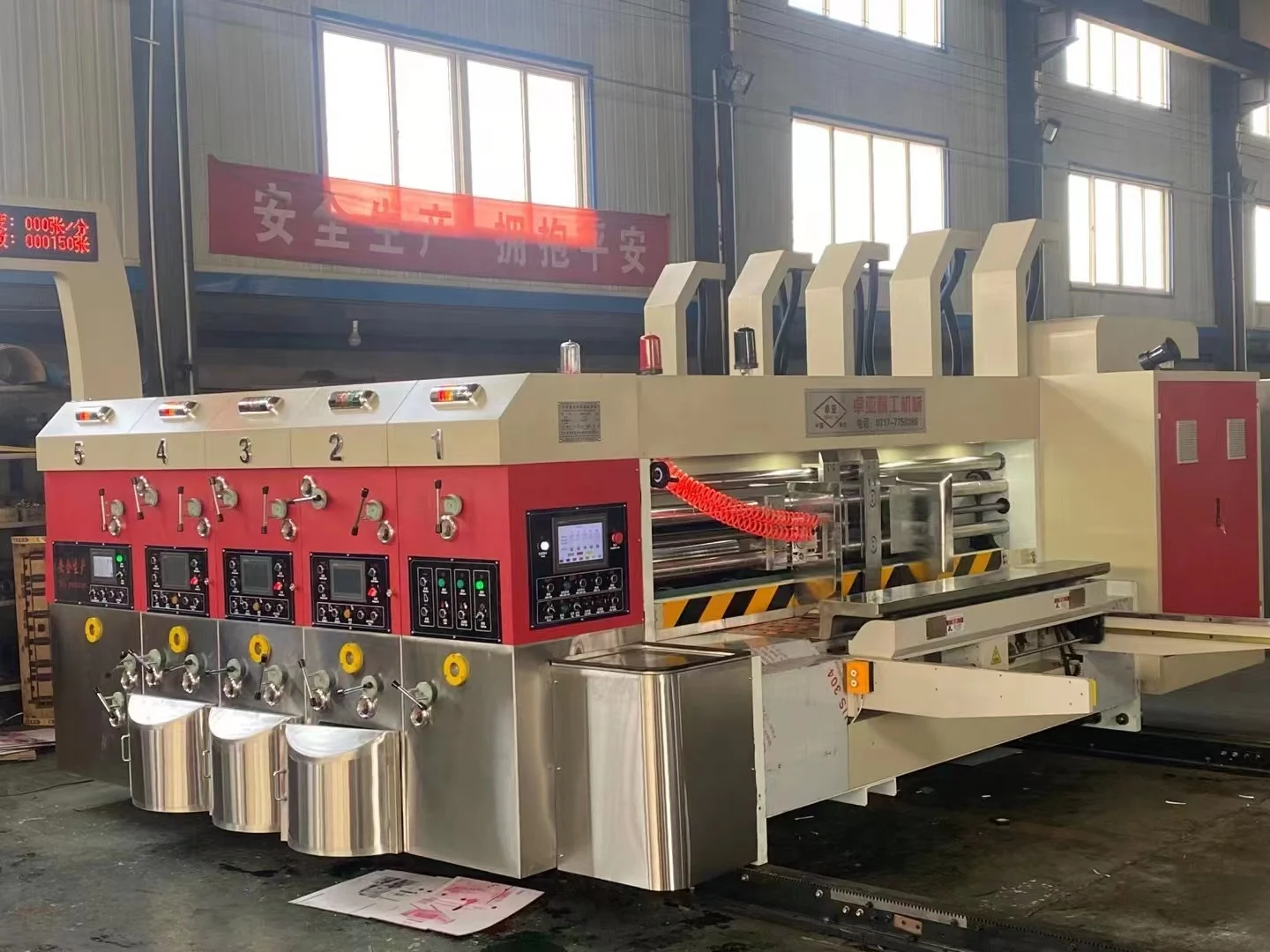 High Quality Automatic Flexo Printer Slotter Die Cutter Price Of Carton Box Packing Machine