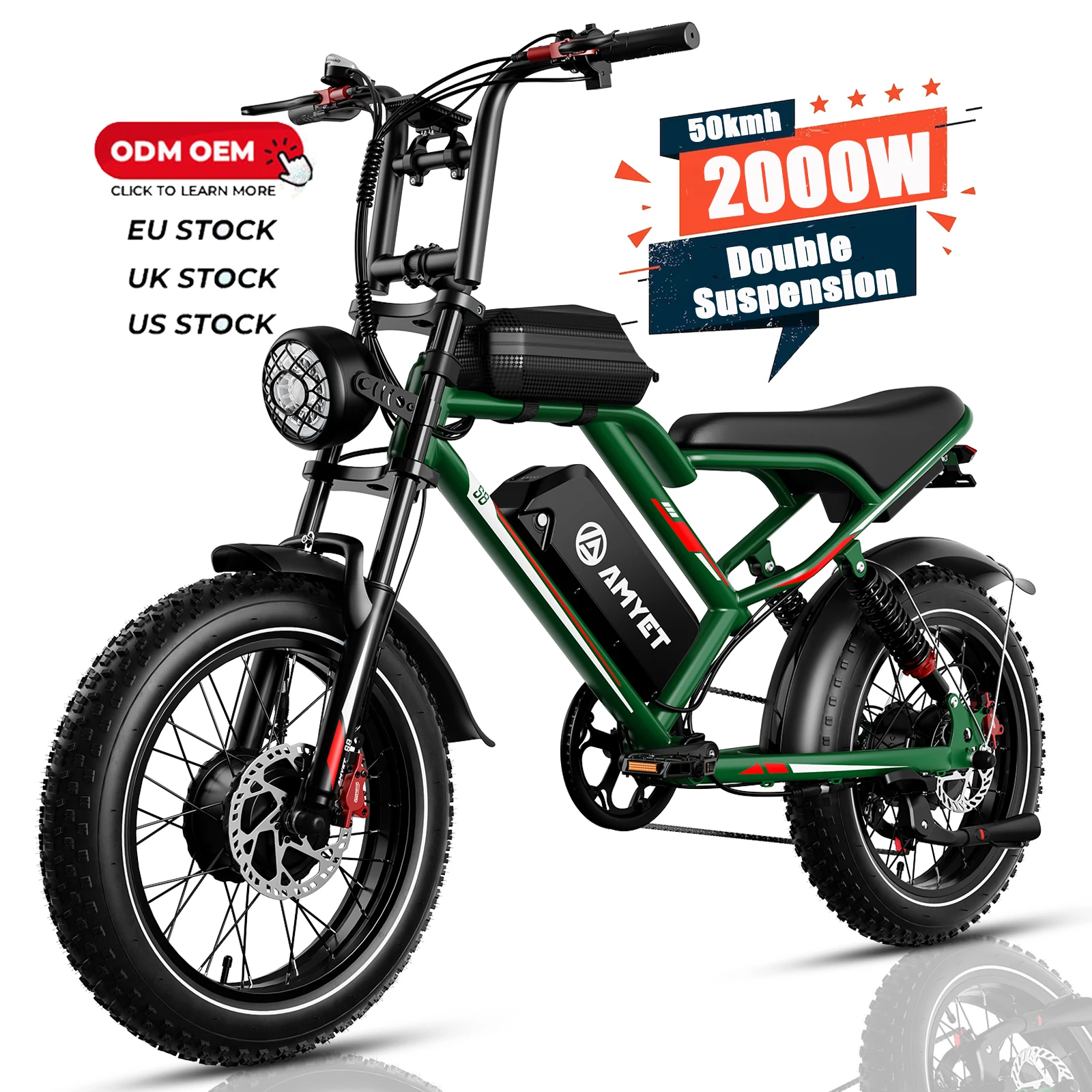 2023 EU US Warehouse H9 V9 S8 ebike 20Inch Fat Tire Electric Snow Bike 48V 1000w*2 25AH Mountain Adult Mtb Moped Electric Bikes