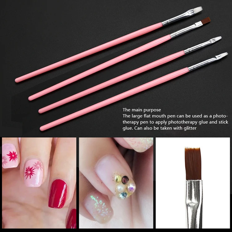 
15 Nail Polish Sets for Painting on Nail Polish Plastic or Wood + nylon + Metal Nail Polish Brush 