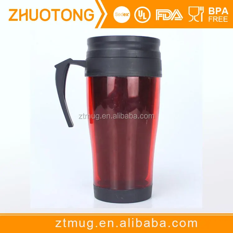 Double wall promotional coffee mug with advertising custom logo cafe cup paper insert tumbler