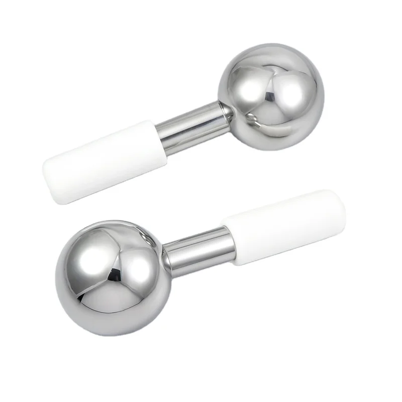 Hot and cold therapy tools skincare massage freeze ball sticks stainless steel ice globes for facials