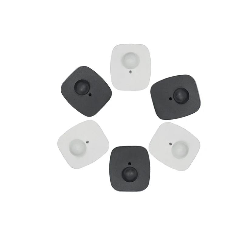 Magnetic Plastic Different Colors Mini square EAS 8.2mhz Security RF High Quality Hard Tag for Store