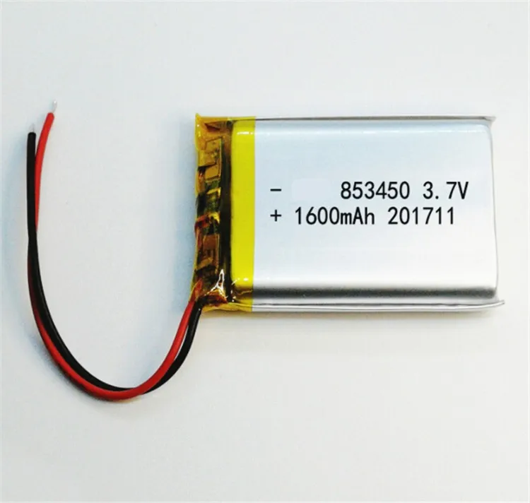 3.7V 1600Mah 5.92Wh 853450 Li-Ion Lithium Li-Polymer Polymer Battery For GPS