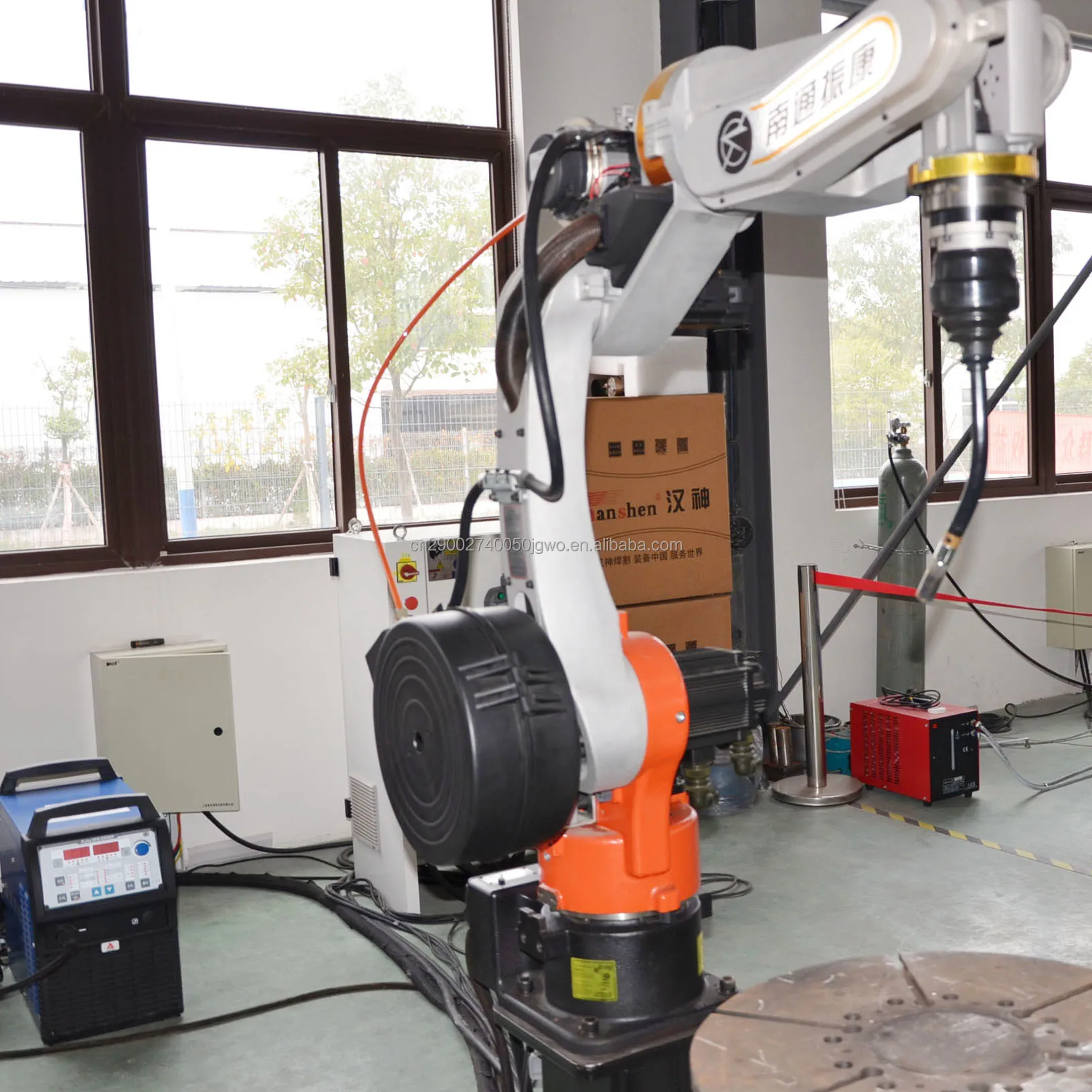 Cheap Linear Guides Robot Welding Torch Manipulator CNC 6-Axis Arc Mig Tracking Welding Robot For Pipe