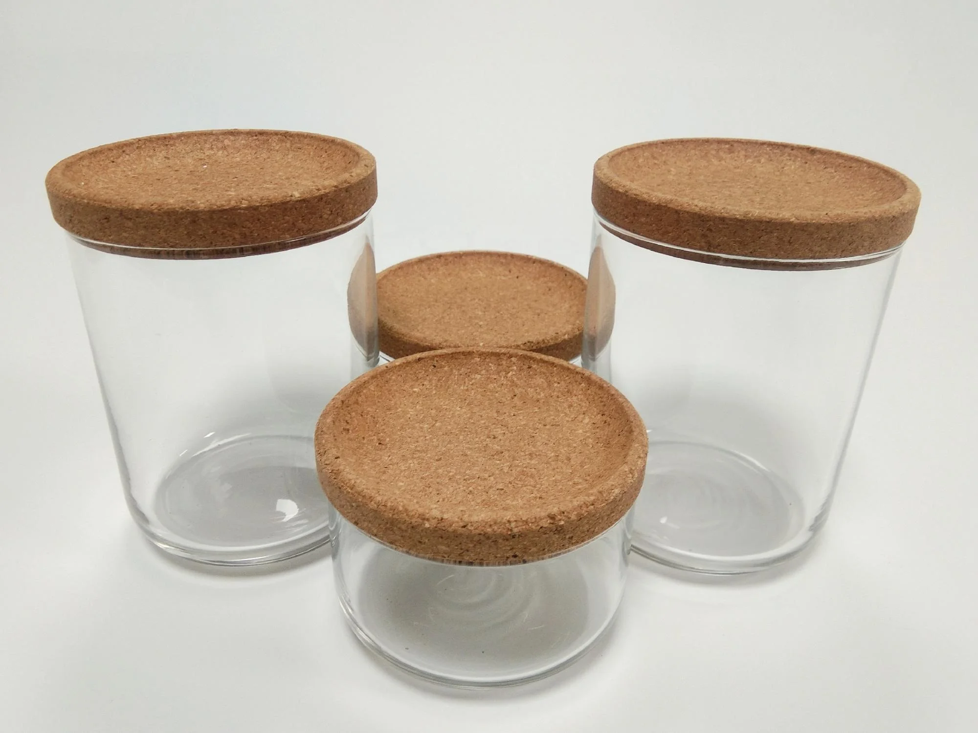 2022 Kitchen Storage Bottle Cork Lid Drinking Glass Bottle with  Cork Cup Flip Top