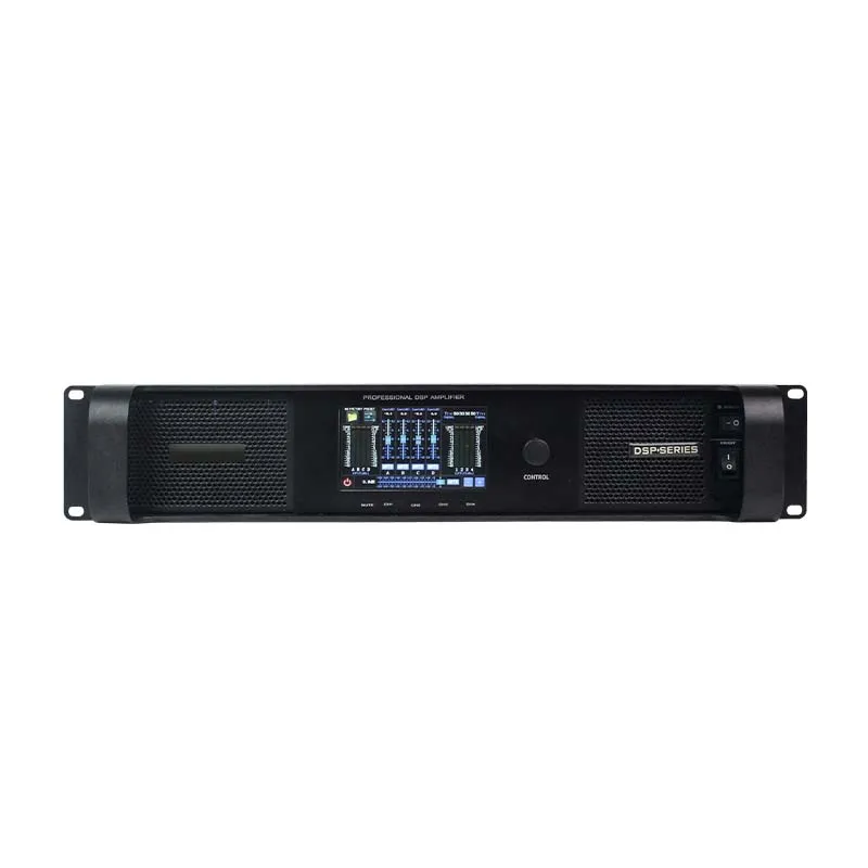 DSP10000Q Rack-Mount Pa System Touring 4 Channel Audio Portable Dsp Amplifier With Fir Filtering
