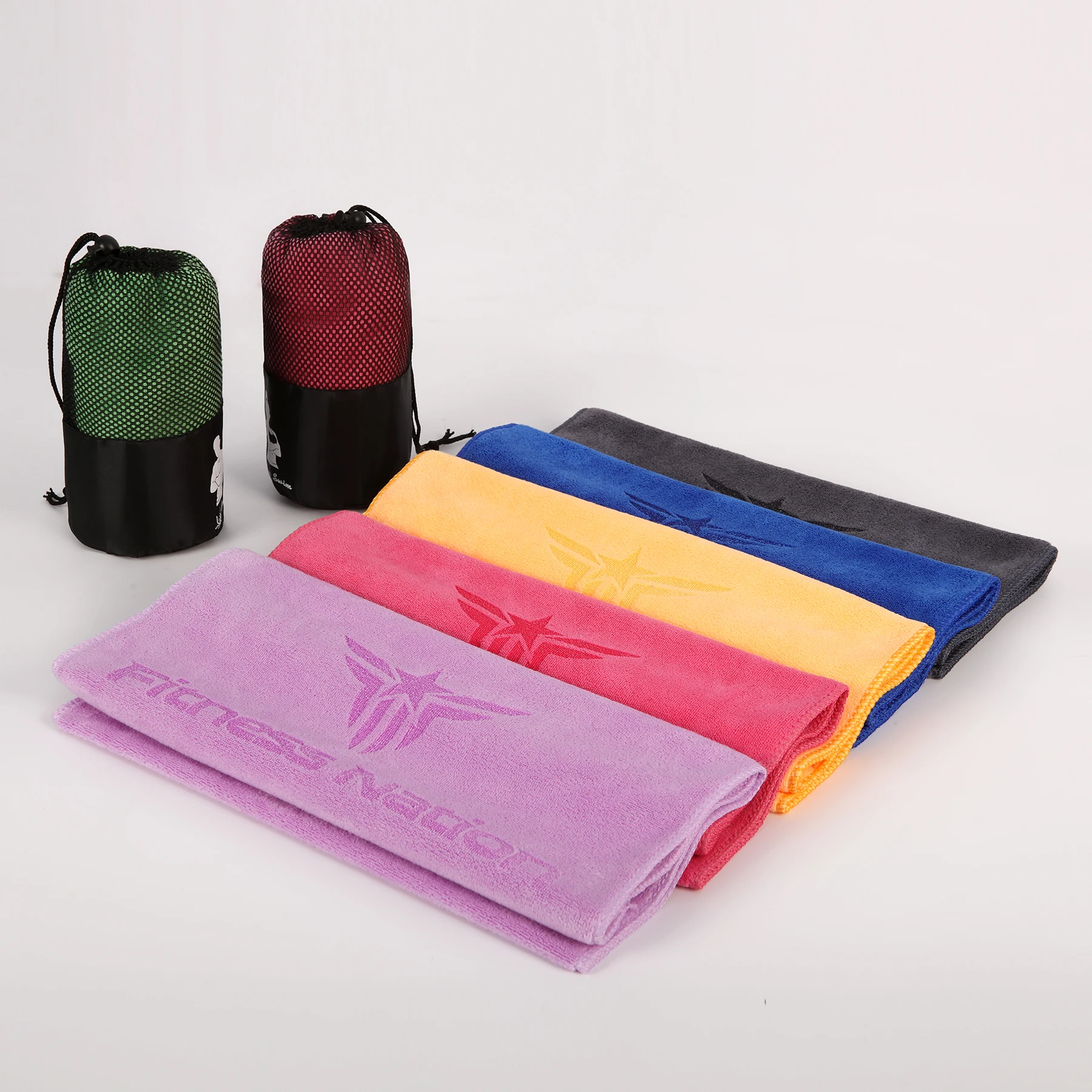 Wholesale Customization Light Weight Microfibre Quick Dry Sports Portable Gym Towels Absorbent Fitness Sweat Towel