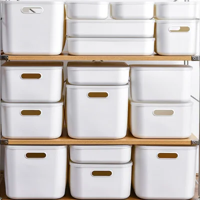 wholesale Multifunction Storage Box kitchen closet food organizer Storage plastic container box with lids set