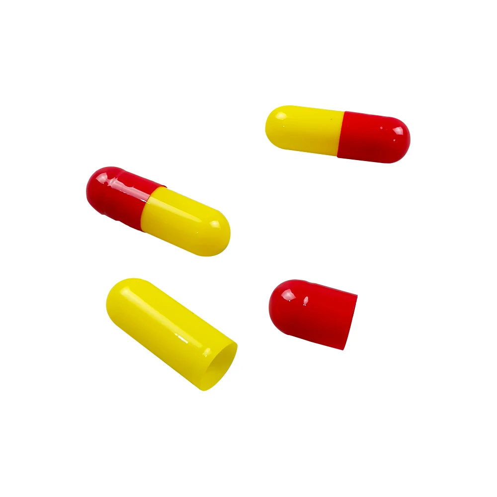 Wholesale Size 0/1/2/3/4 Vegan Printed Logo Gelatin Empty Capsules