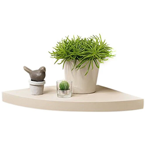 Custom Color Round End Hanging Wall Mount Floating Wall Corner Shelf