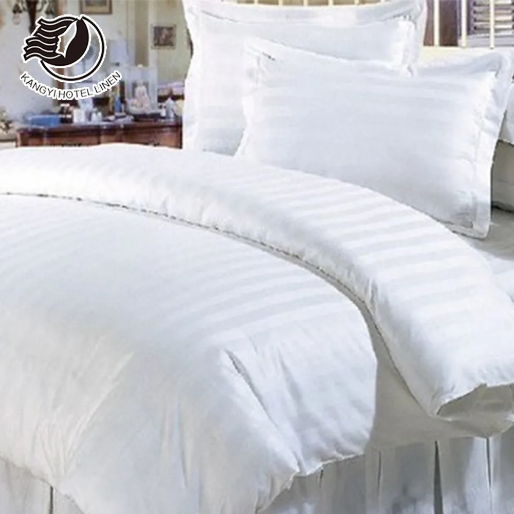 Luxury Bedding Hotel Sheets White 5 Star Hotel 300TC Bed Sheet Sets 5 Star Hotel