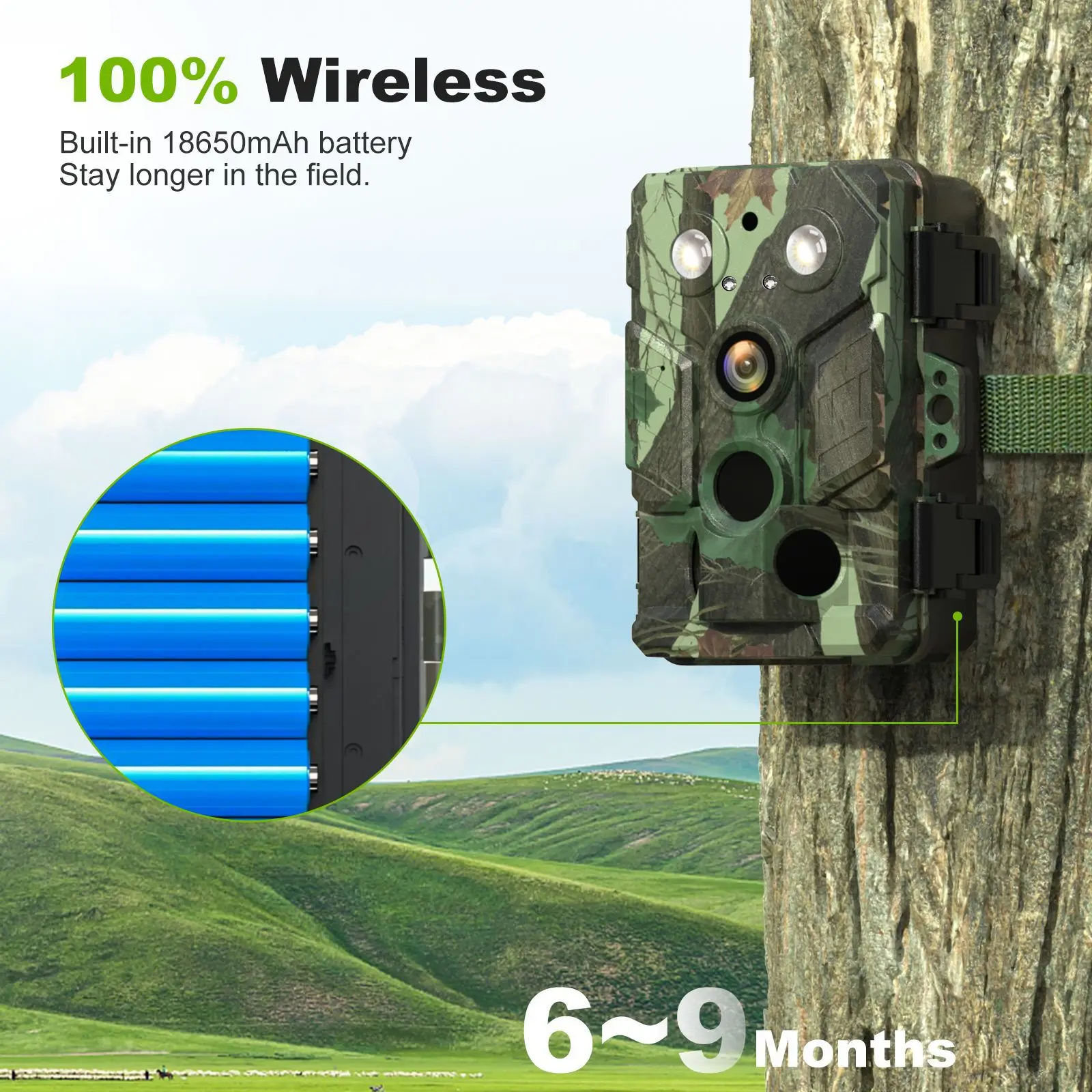 32MP HD hunting camera IP66 wild wireless outdoor camera for hunting,