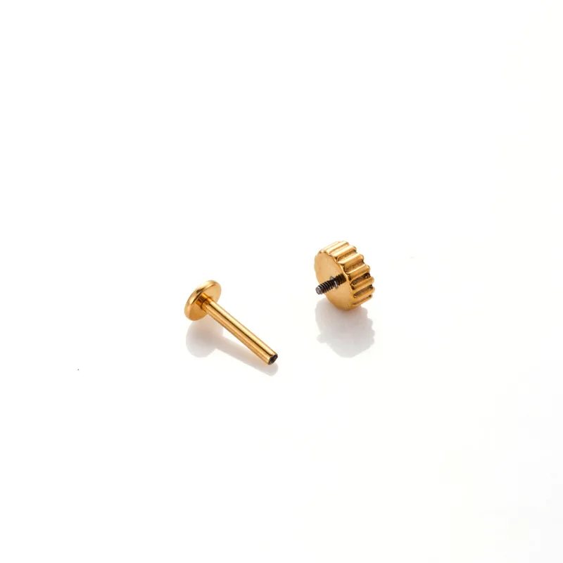 G23/f136 titanium piercing body piercing titanium high quality hypoallergenic zircon ear labret joyeria piercing
