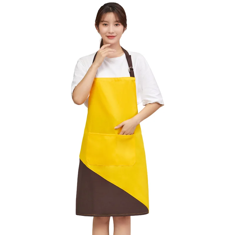 Promotion Waterproof Canvas Material and matching style Work Apron Product Kitchen Chef Aprons