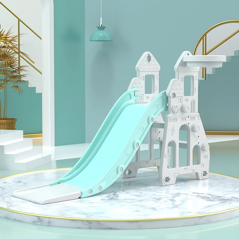 Manufacturer Indoor Plastic Children Slides Plastic Kids Slide  Set